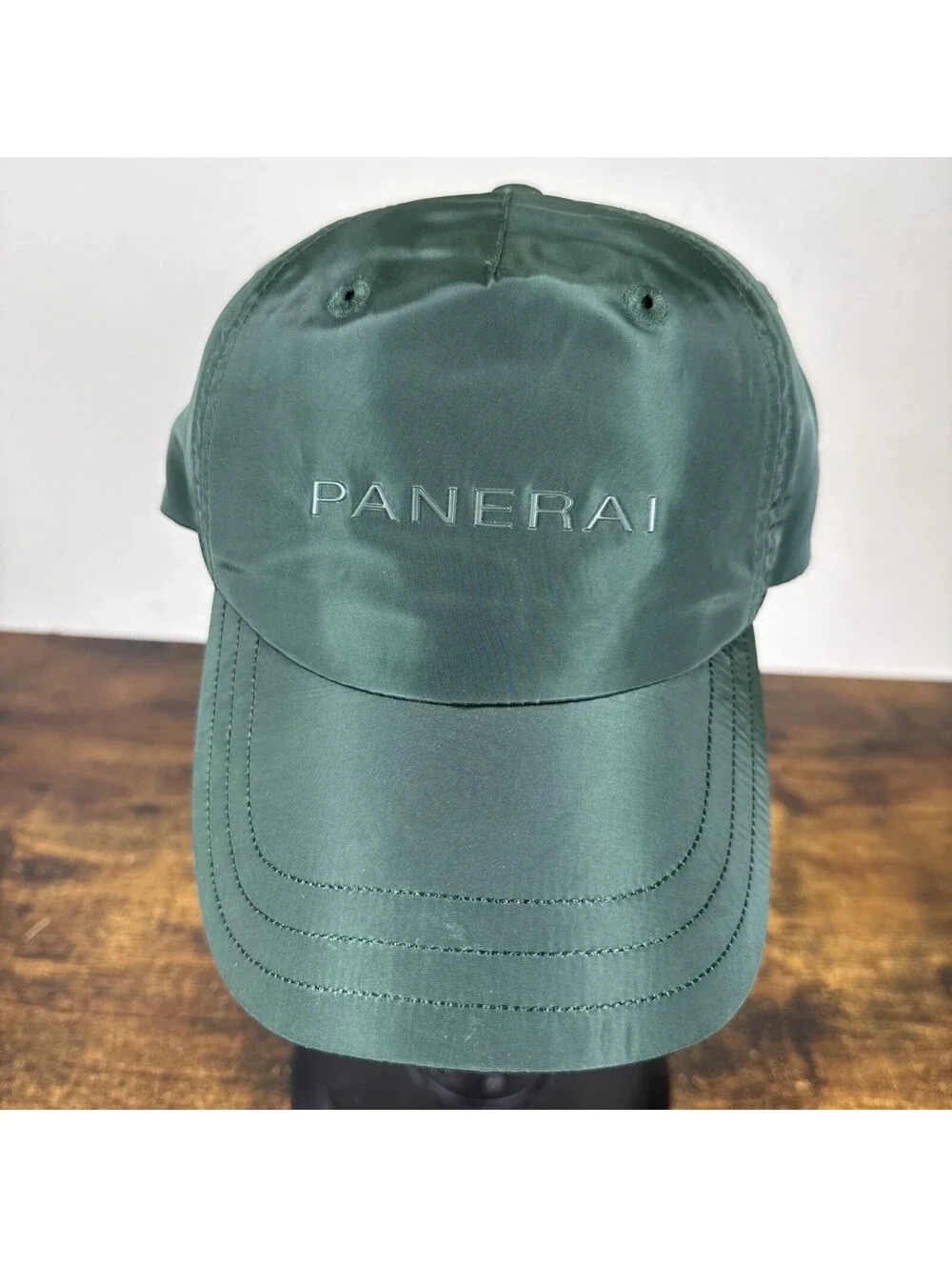 Panerai × North Sails Satin Cap Green Luxury Horology Collab Adjustable Hat NEW